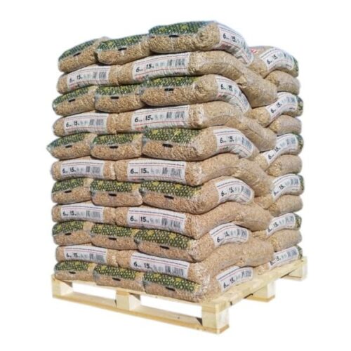 NaturKraft puupelletti 6mm 15kg – 66 säkkiä